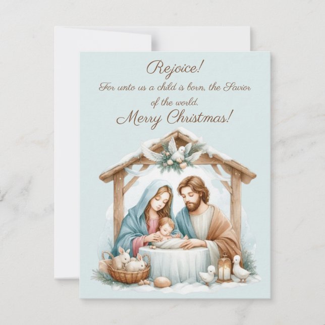 Tarjeta de Feliz Navidad (Anverso)