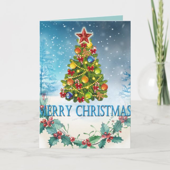 Tarjeta de Feliz Navidad (Anverso)
