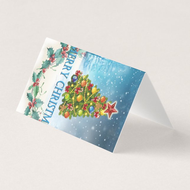 Tarjeta de Feliz Navidad (Anverso)
