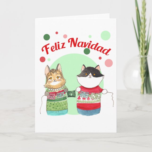 Tarjeta de Feliz Navidad (Anverso)