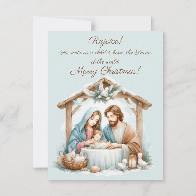 Tarjeta de Feliz Navidad (Anverso)