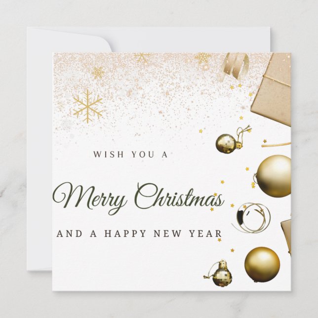 Tarjeta de Feliz Navidad (Anverso)