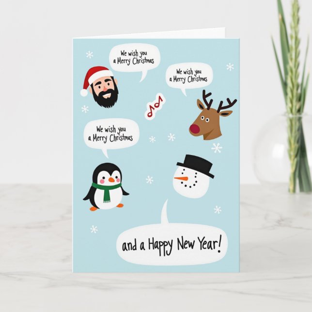 Tarjeta de Feliz Navidad (Anverso)
