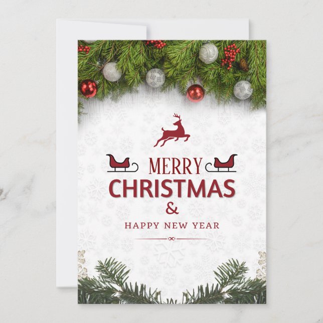 Tarjeta de Feliz Navidad (Anverso)