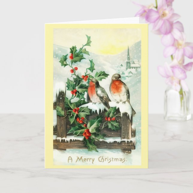 Tarjeta de Feliz Navidad (Orquídea)
