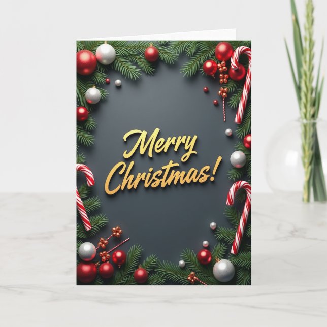 Tarjeta de Feliz Navidad (Anverso)