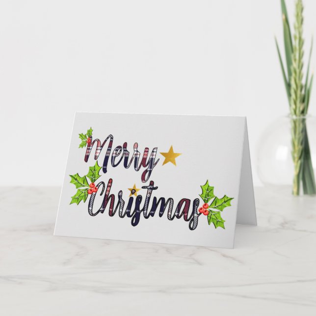 Tarjeta de Feliz Navidad (Anverso)