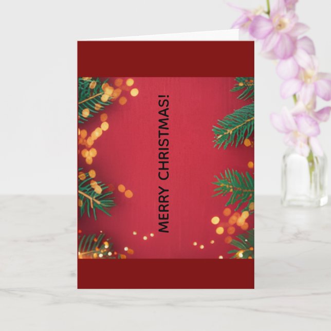 Tarjeta de Feliz Navidad (Orquídea)
