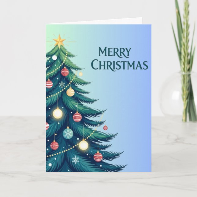 Tarjeta de Feliz Navidad (Anverso)