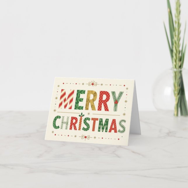 Tarjeta de Feliz Navidad (Anverso)