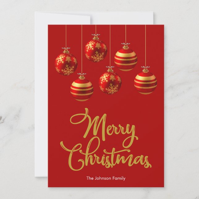 Tarjeta de Feliz Navidad (Anverso)