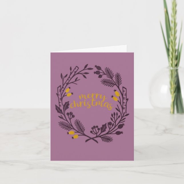 Tarjeta de Feliz Navidad (Anverso)