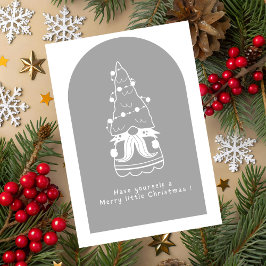 Tarjeta de Feliz Navidad Adorable