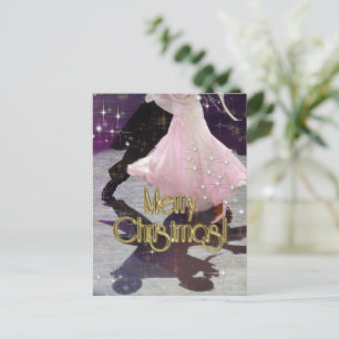 Tarjeta de Feliz Navidad Bailarines