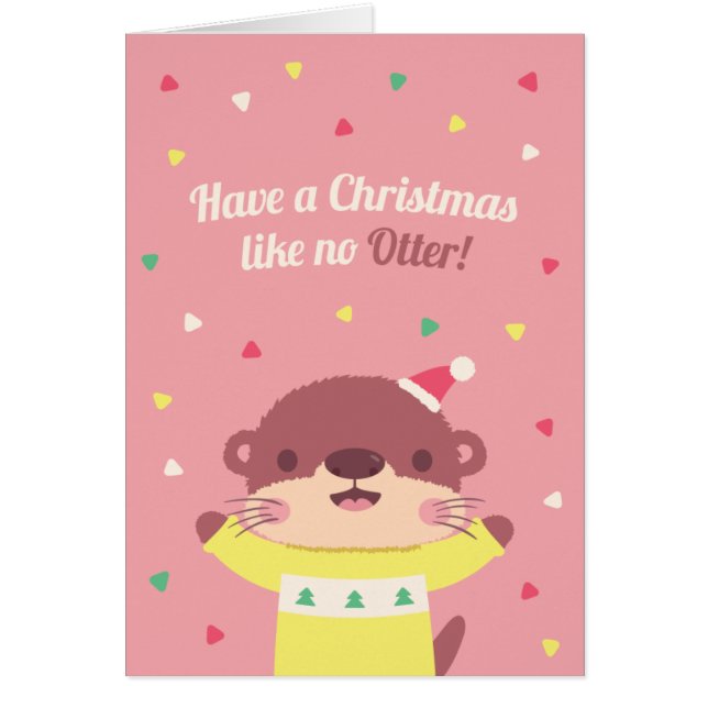 Tarjeta de Feliz Navidad Como Ninguna Otra Con Pun (Frente)