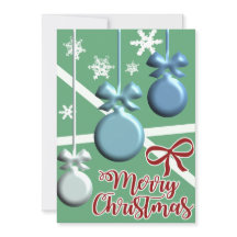 Tarjeta de Feliz Navidad con Árbol Festivo