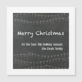 Tarjeta de Feliz Navidad con Diseño de Pizarra