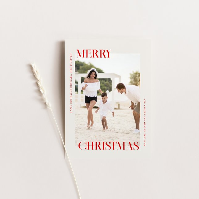 Tarjeta de Feliz Navidad con Foto (Subido por el creador)
