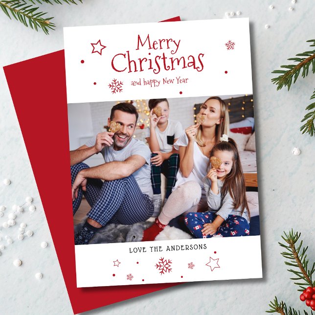 Tarjeta de Feliz Navidad con Foto (Subido por el creador)