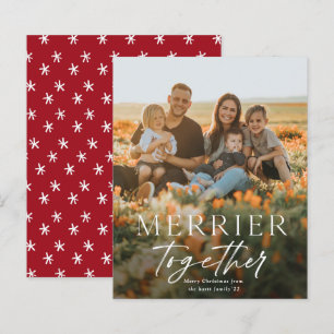 Tarjeta de Feliz Navidad con Foto y Mensaje de Más