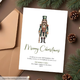 Tarjeta de Feliz Navidad con Fuente de Escritura E