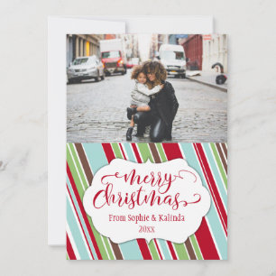 Tarjeta de Feliz Navidad con paleta de colores vin