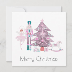 Tarjeta de Feliz Navidad con personajes de Cascanu