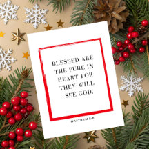 Tarjeta de Feliz Navidad con Versículo de la Bibli