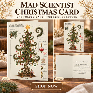 Tarjeta de Feliz Navidad de árbol de Navidad de ci