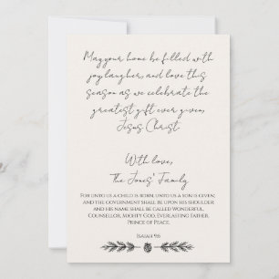 Tarjeta de Feliz Navidad de Cabaña de Invierno con