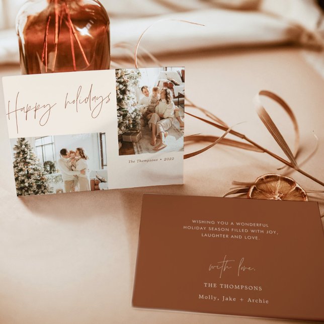 Tarjeta de feliz Navidad de fotos de vacaciones |  (Subido por el creador)