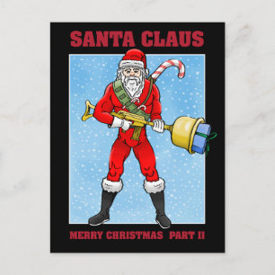 Tarjeta de Feliz Navidad de Papá Noel