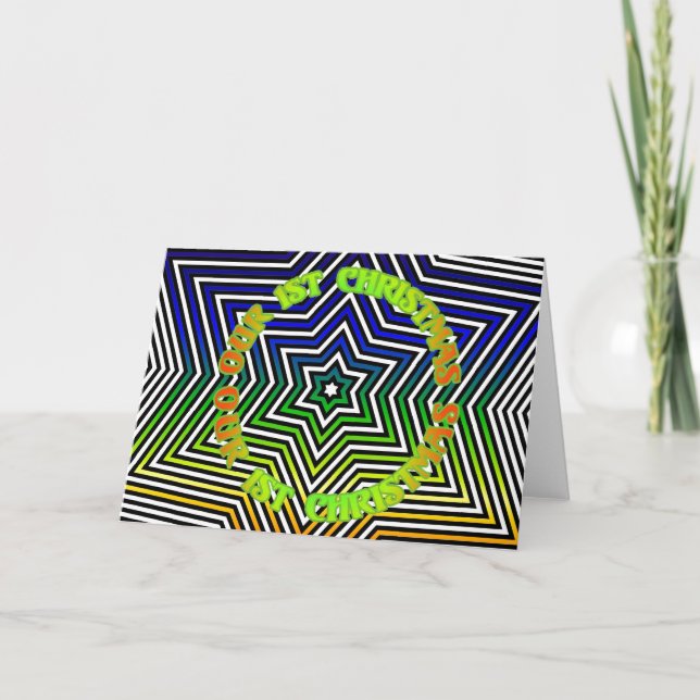 Tarjeta de Feliz Navidad de Primera Estrella de Ar (Anverso)