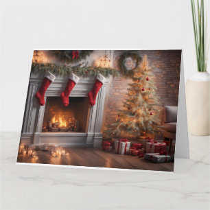Tarjeta de feliz Navidad de vacaciones