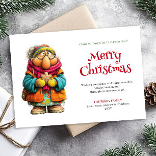 Tarjeta de Feliz Navidad Digital para Mujer Divert