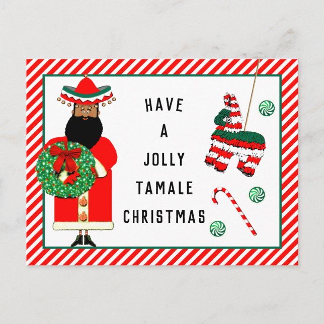 Tarjeta de Feliz Navidad divertida (Anverso)