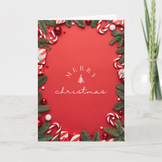 Tarjeta de Feliz Navidad Doble