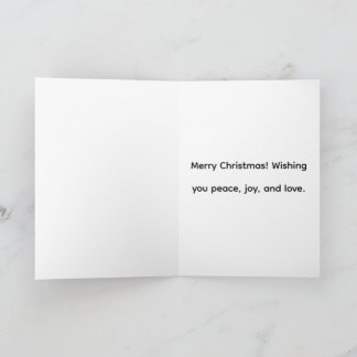Tarjeta de Feliz Navidad Doble