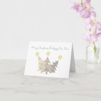 Tarjeta de Feliz Navidad Dobleada