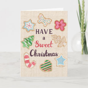 Tarjeta de Feliz Navidad Dulce
