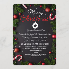 Tarjeta de Feliz Navidad elegante