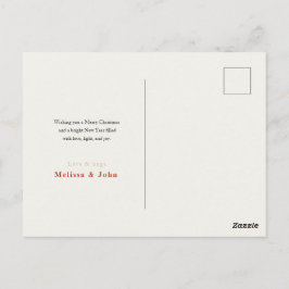 Tarjeta de Feliz Navidad Elegante