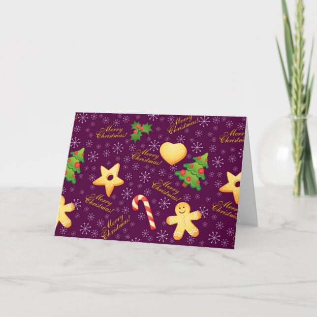 Tarjeta de Feliz Navidad (En Blanco) (Anverso)
