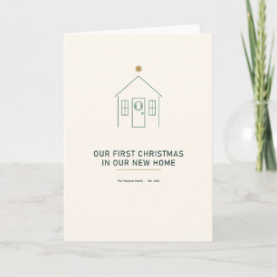 Tarjeta de Feliz Navidad en Nueva Casa 2026