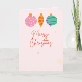 Tarjeta de Feliz Navidad Femenina, Estándar, 5" x 