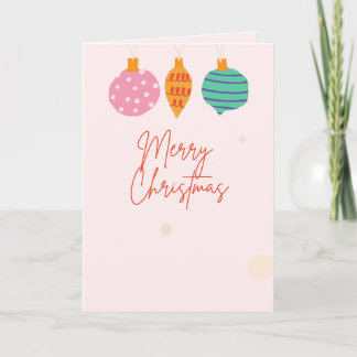 Tarjeta de Feliz Navidad Femenina, Estándar, 5" x 