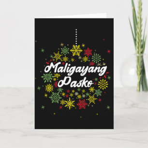 Tarjeta de Feliz Navidad Filipinas