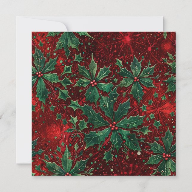 Tarjeta de Feliz Navidad Gótica (Anverso)