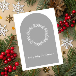 Tarjeta de Feliz Navidad Holly Jolly