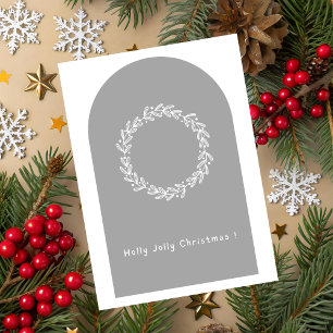 Tarjeta de Feliz Navidad Holly Jolly
